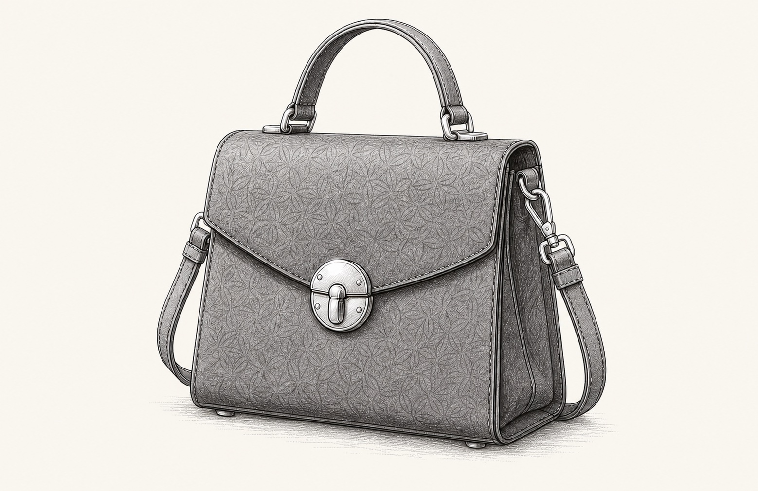 Earl Grey Top Handle Bag