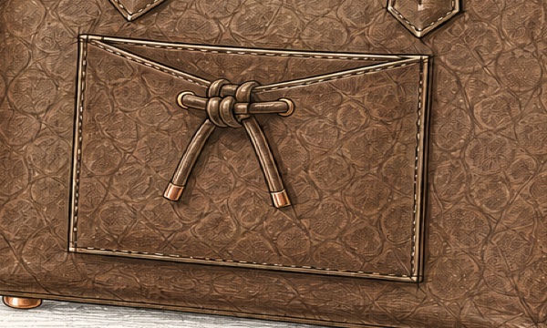 Lungo Fronttasche mit Knoten